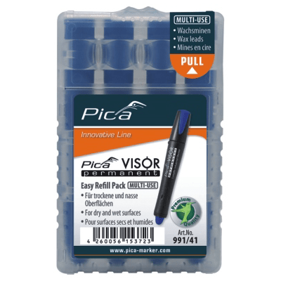 Pica-Visor - wkłady 4szt. woskowe, przemysłowe, pomarańczowe 991/54